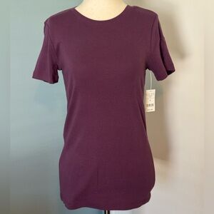 Eddie Bauer Rich Purple Short Sleeve Tee
